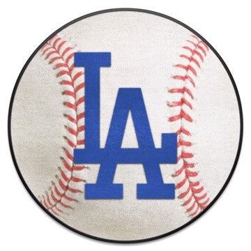 Wholesale-Los Angeles Dodgers Baseball Mat MLB Accent Rug - Round - 27" diameter SKU: 20333