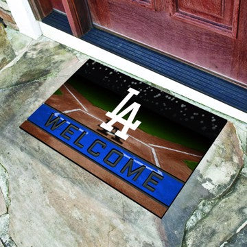 Wholesale-Los Angeles Dodgers Crumb Rubber Door Mat MLB Outdoor Door Mat - 18" x 30" SKU: 21922