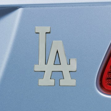 Wholesale-Los Angeles Dodgers Emblem - Chrome MLB Exterior Auto Accessory - Chrome Emblem - 2" x 3.2" SKU: 26622