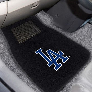 Wholesale-Los Angeles Dodgers Embroidered Car Mat Set MLB Auto Floor Mat - 2 piece Set - 17" x 25.5" SKU: 17607