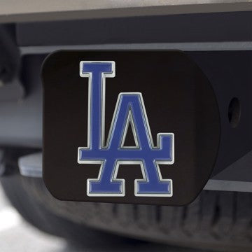 Wholesale-Los Angeles Dodgers Hitch Cover MLB Color Emblem on Black Hitch - 3.4" x 4" SKU: 26621