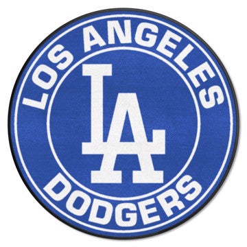 Wholesale-Los Angeles Dodgers Roundel Mat MLB Accent Rug - Round - 27" diameter SKU: 18139