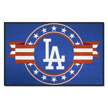 Wholesale-Los Angeles Dodgers Starter Mat - MLB Patriotic MLB Accent Rug - 19" x 30" SKU: 18541