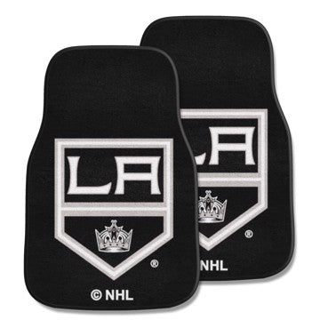 Wholesale-Los Angeles Kings 2-pc Carpet Car Mat Set NHL Auto Floor Mat - 2 piece Set - 17" x 27" SKU: 10650