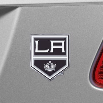 Wholesale-Los Angeles Kings Embossed Color Emblem NHL Exterior Auto Accessory - Aluminum Color SKU: 60489