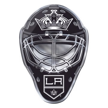Wholesale-Los Angeles Kings Embossed Helmet Emblem NHL Exterior Auto Accessory - Aluminum Color SKU: 60723