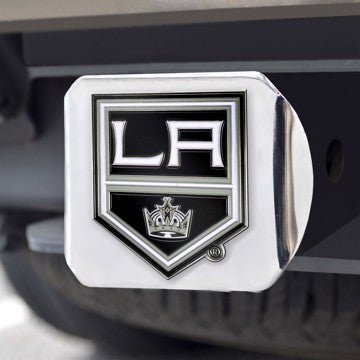 Wholesale-Los Angeles Kings Hitch Cover NHL Color Emblem on Chrome Hitch - 3.4" x 4" SKU: 22772