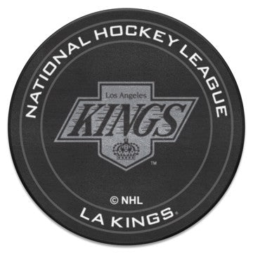 Wholesale-Los Angeles Kings Puck Mat - Retro Collection NHL Accent Rug - Round - 27" diameter SKU: 35519