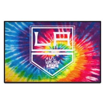 Wholesale-Los Angeles Kings Starter Mat - Tie Dye NHL Accent Rug - 19" x 30" SKU: 34486
