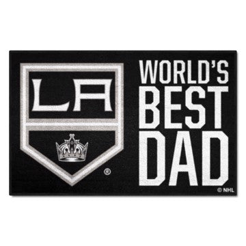 Wholesale-Los Angeles Kings Starter Mat - World's Best Dad NHL Accent Rug - 19" x 30" SKU: 31157