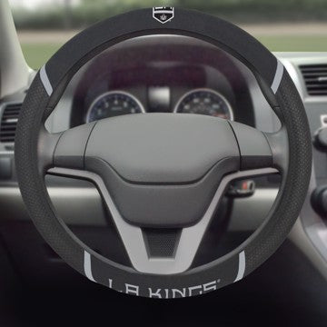 Wholesale-Los Angeles Kings Steering Wheel Cover NHL Universal Fit - 15" x 15" SKU: 17165