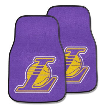 Wholesale-Los Angeles Lakers 2-pc Carpet Car Mat Set NBA Auto Floor Mat - 2 piece Set - 17" x 27" SKU: 9301