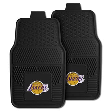 Wholesale-Los Angeles Lakers 2-pc Vinyl Car Mat Set NBA Auto Floor Mat - 2 piece Set - 17" x 27" SKU: 9302