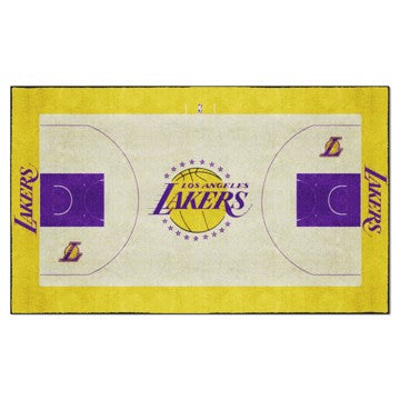 Wholesale-Los Angeles Lakers 6X10 Plush NBA Plush Area Rug - 70" x 117" SKU: 34442