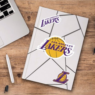 Wholesale-Los Angeles Lakers Decal 3-pk NBA 3 Piece - 5” x 6.25” (total) SKU: 61078