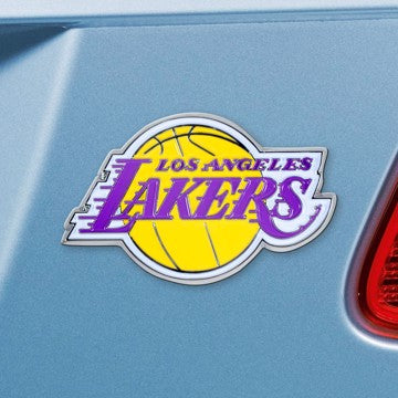 Wholesale-Los Angeles Lakers Emblem - Color NBA Exterior Auto Accessory - Color Emblem - 2.3" x 3.7" SKU: 22222