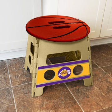 Wholesale-Los Angeles Lakers Folding Step Stool NBA Foot Stool - 14" x 13" SKU: 24406