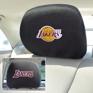 Wholesale-Los Angeles Lakers Headrest Cover Set NBA Universal Fit - 10" x 13" SKU: 12522