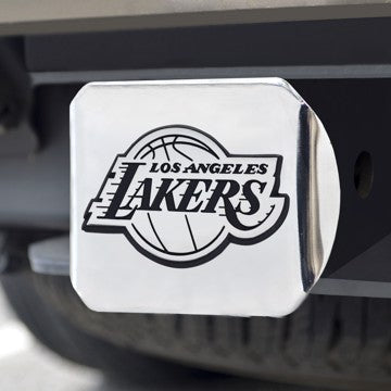 Wholesale-Los Angeles Lakers Hitch Cover NBA Chrome Emblem on Chrome Hitch - 3.4" x 4" SKU: 14969