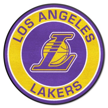 Wholesale-Los Angeles Lakers Roundel Mat NBA Accent Rug - Round - 27" diameter SKU: 18839
