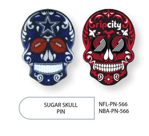 {{ Wholesale }} Los Angeles Lakers Sugar Skull Pins 