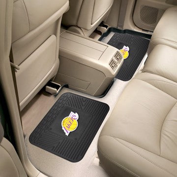 Wholesale-Los Angeles Lakers Utility Mat Set NBA Back Seat Car Floor Mats - 2 Piece Set - 14" x 17" SKU: 12375