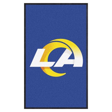 Wholesale-Los Angeles Rams 3X5 High-Traffic Mat with Durable Rubber Backing NFL Commercial Mat - Portrait Orientation - Indoor - 33.5" x 57" SKU: 7771