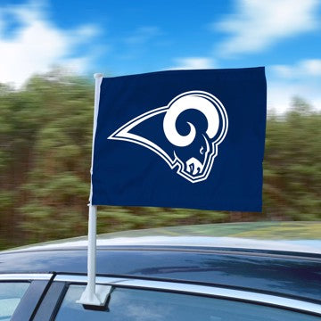 Wholesale-Los Angeles Rams Car Flag NFL Auto Flag - 1 Piece - 11" x 14" SKU: 26146