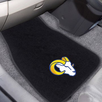 Wholesale-Los Angeles Rams Embroidered Car Mat Set NFL Auto Floor Mat - 2 piece Set - 17" x 25.5" SKU: 17134