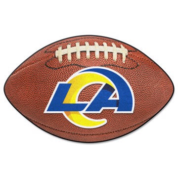 Wholesale-Los Angeles Rams Football Mat NFL Accent Rug - Shaped - 20.5" x 32.5" SKU: 5842