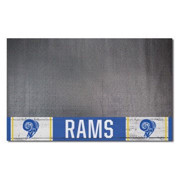 Wholesale-Los Angeles Rams Grill Mat - Retro Collection NFL Vinyl Mat - 26" x 42" SKU: 32619