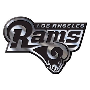 Wholesale-Los Angeles Rams Molded Chrome Emblem NFL Plastic Auto Accessory SKU: 60285