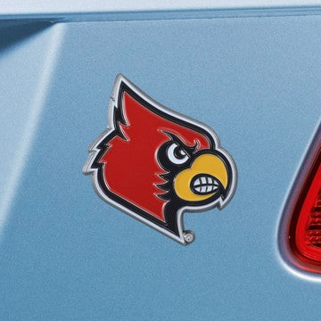 Wholesale-Louisville Emblem - Color University of Louisville Color Emblem 2.9"x3.2" - "Cardinal" Logo SKU: 22223