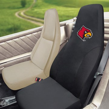 Wholesale-Louisville Seat Cover University of Louisville Seat Cover 20"x48" - "Cardinal" Logo SKU: 14991