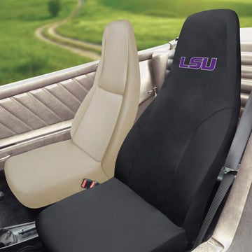 Wholesale-LSU Seat Cover Louisiana State University Seat Cover 20"x48" - "LSU" Wordmark SKU: 14970