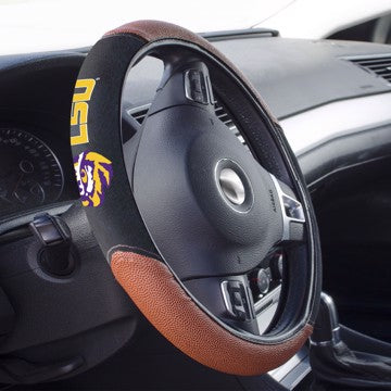 Wholesale-LSU Sports Grip Steering Wheel Cover NCAA - 14.5” to 15.5” SKU: 62130