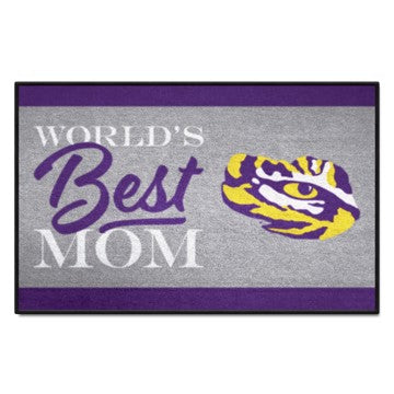 Wholesale-LSU Tigers Starter Mat - World's Best Mom 19"x30" SKU: 34551