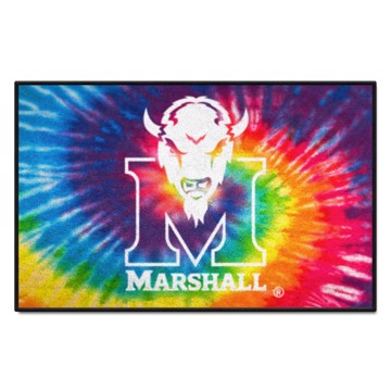 Wholesale-Marshall Thundering Herd Starter Mat - Tie Dye 19"x30" SKU: 34033