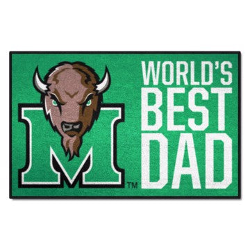 Wholesale-Marshall Thundering Herd World's Best Dad Starter Mat 19"x30" SKU: 31222