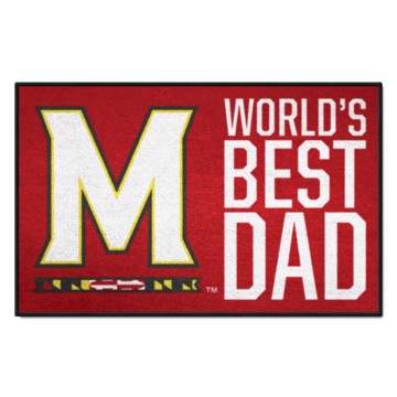 Wholesale-Maryland Terrapins World's Best Dad Starter Mat 19"x30" SKU: 18232