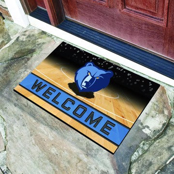 Wholesale-Memphis Grizzlies Crumb Rubber Door Mat NBA Outdoor Door Mat - 18" x 30" SKU: 21954