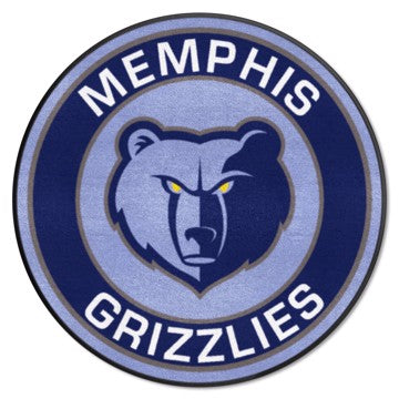 Wholesale-Memphis Grizzlies Roundel Mat NBA Accent Rug - Round - 27" diameter SKU: 18840
