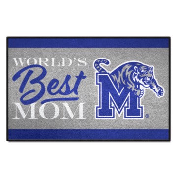 Wholesale-Memphis Tigers Starter Mat - World's Best Mom 19"x30" SKU: 34582