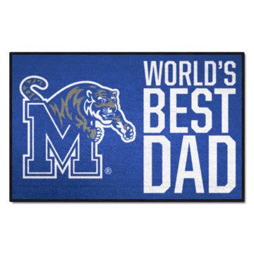 Wholesale-Memphis Tigers World's Best Dad Starter Mat 19"x30" SKU: 31221