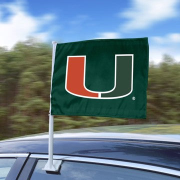 Wholesale-Miami Car Flag University of Miami Car Flag 11" x 14" SKU: 26118