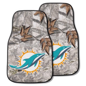 Wholesale-Miami Dolphins 2-pc Carpet Car Mat Set NFL Auto Floor Mat - 2 piece Set - 17" x 27" SKU: 25504