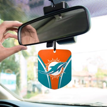 Wholesale-Miami Dolphins Air Freshener 2-pk NFL Interior Auto Accessory - 2 Piece SKU: 61575