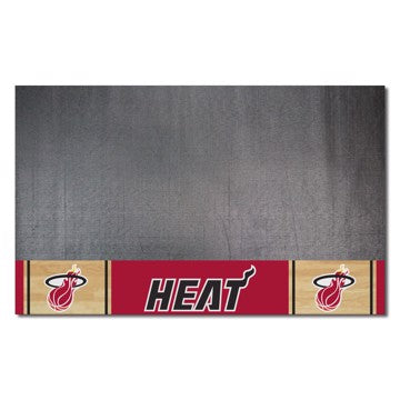 Wholesale-Miami Heat Grill Mat - Retro Collection NBA Vinyl Mat - 26" x 42" SKU: 35316