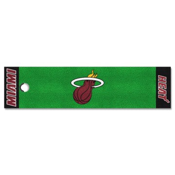 Wholesale-Miami Heat Putting Green Mat NBA 18" x 72" SKU: 9319