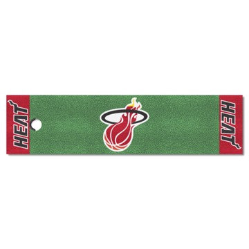 Wholesale-Miami Heat Putting Green Mat - Retro Collection NBA 18" x 72" SKU: 35317